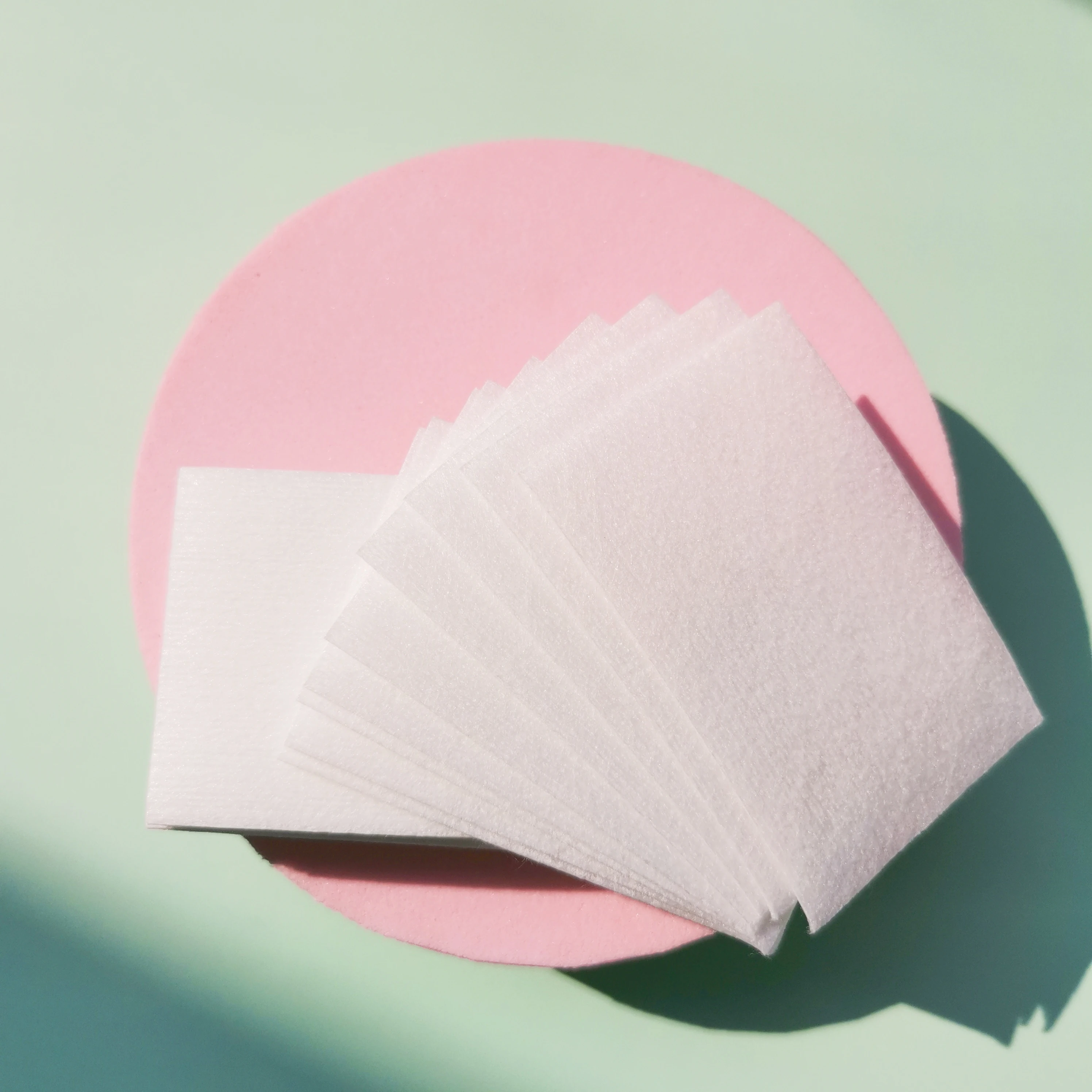 OEM nail polish remover cotton flannelette manicure special tool disposable cleaning scrub odorless nail wipes