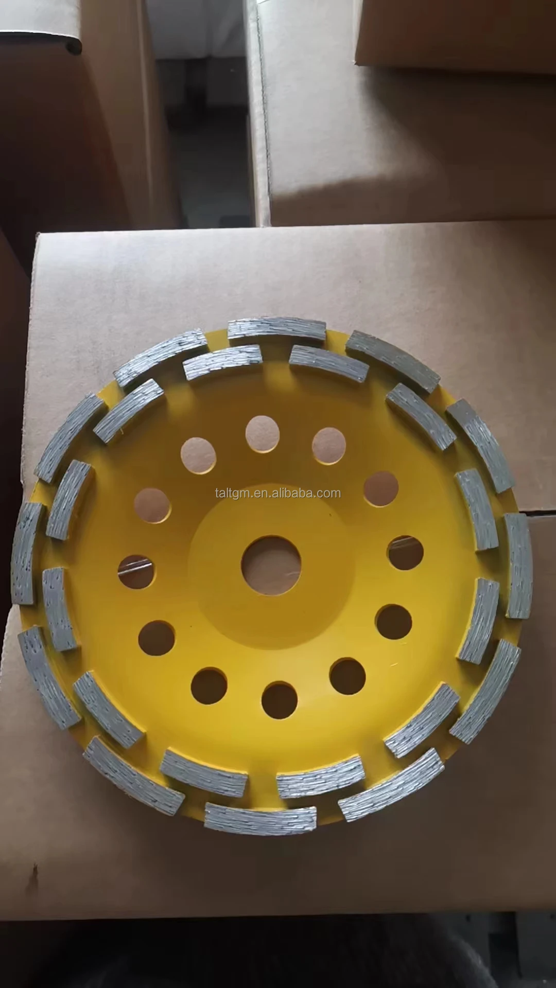 125 mm Double row Diamond Cup Wheel for Concrete Polishing Cup Wheel  Diamond grinding wheel disc