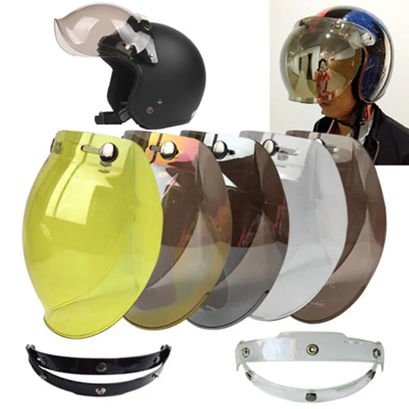 Helmet Visor Motorcycle Helmet Bubble Visor Casco Moto Visor Lens Capacete Bubble Shield Motorcycle Helmets Accessories