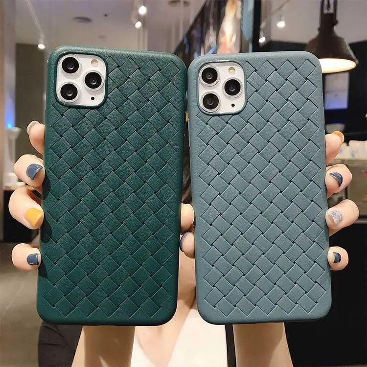 Wholesale Price Shockproof Weave TPU Mobile Accessories Phone Cases for iPhone 13 Pro / Nokia 2 3 8 5 / VIVO / OPPO / Motorola