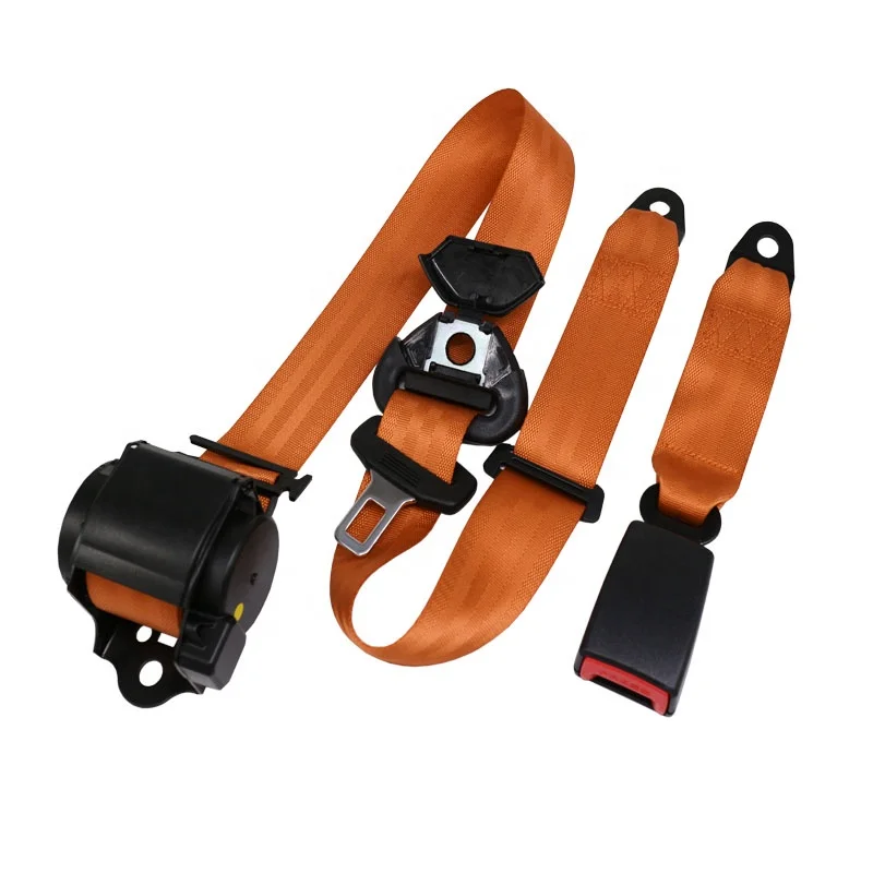 Retractable 3 Point Safety Belt Adjustable Auto Car Seat Belt