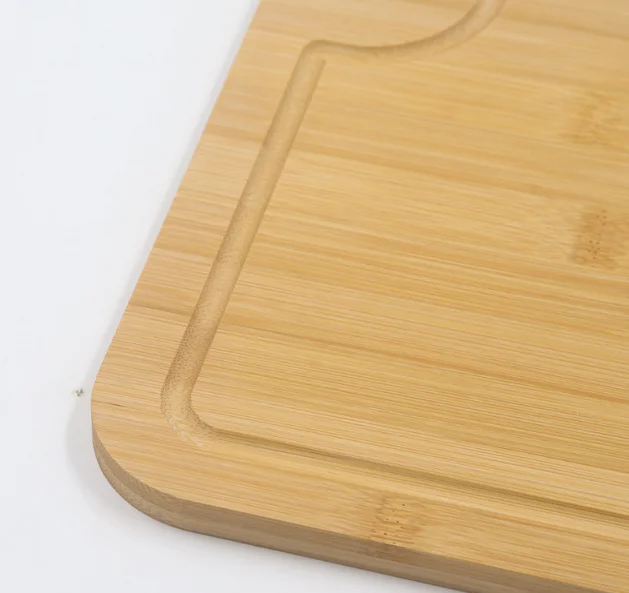 Simple square bamboo vegetable fruit cutting board