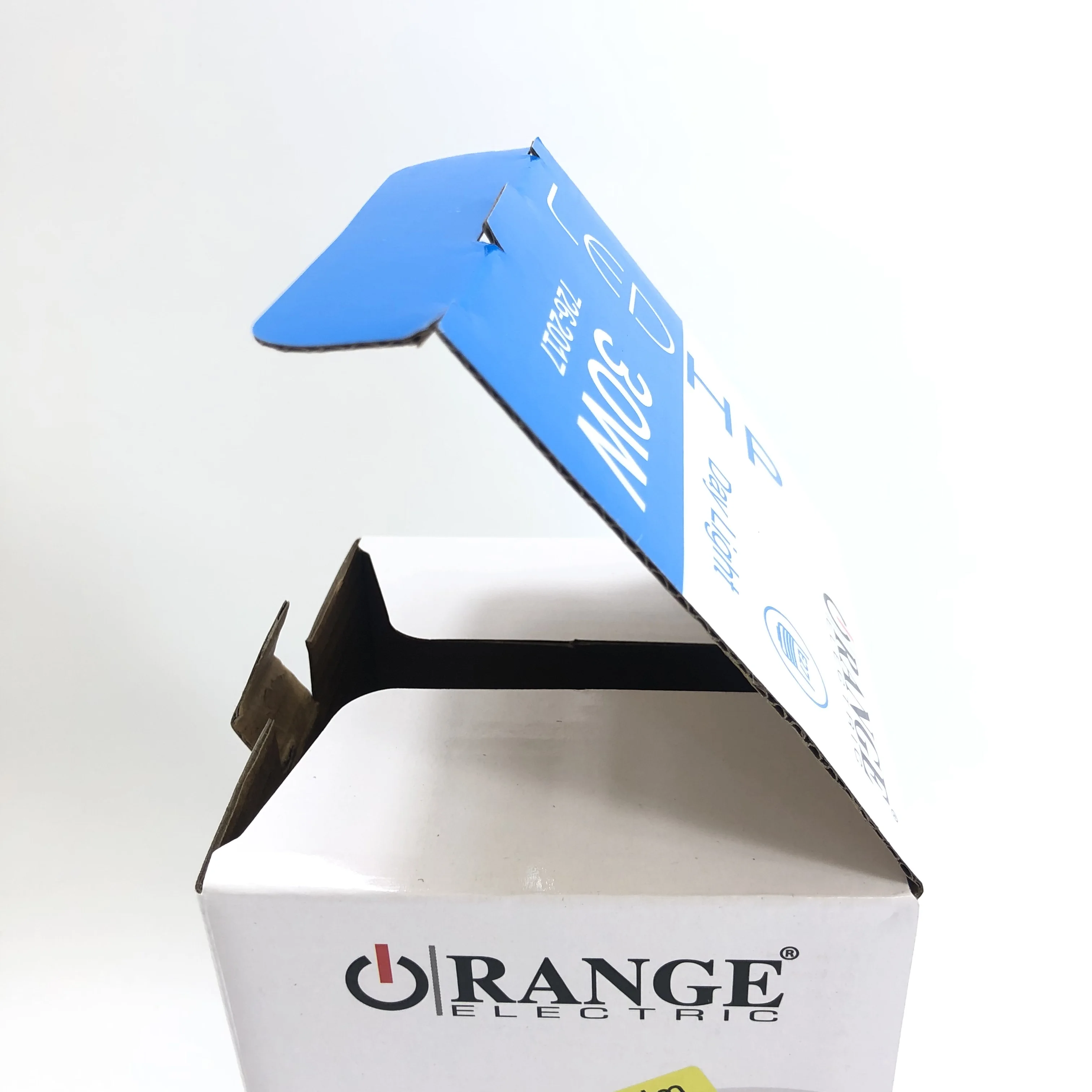 30W Day light of high power blue LED light bulb paper box made of corrugated board custom size and logo