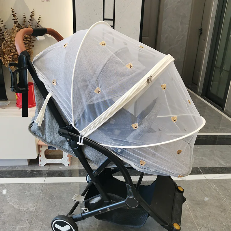 Cheap Daisy Zipper Mosquito Net Stretchable Breathable multifunction baby mosquito net for crib