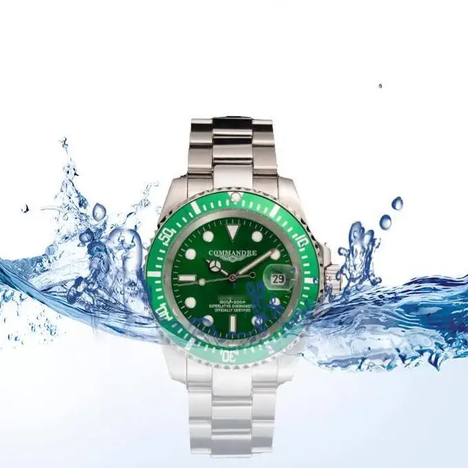 High-End Men Watch Stainless Steel Waterproof Diving Watches Wrest For Analog Roles Gold Luxury With Box Minimalist Quality