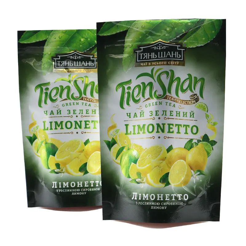 
Digital printing Eco friendly customized stand up tea powder packaging zipper pouches bags for tea 