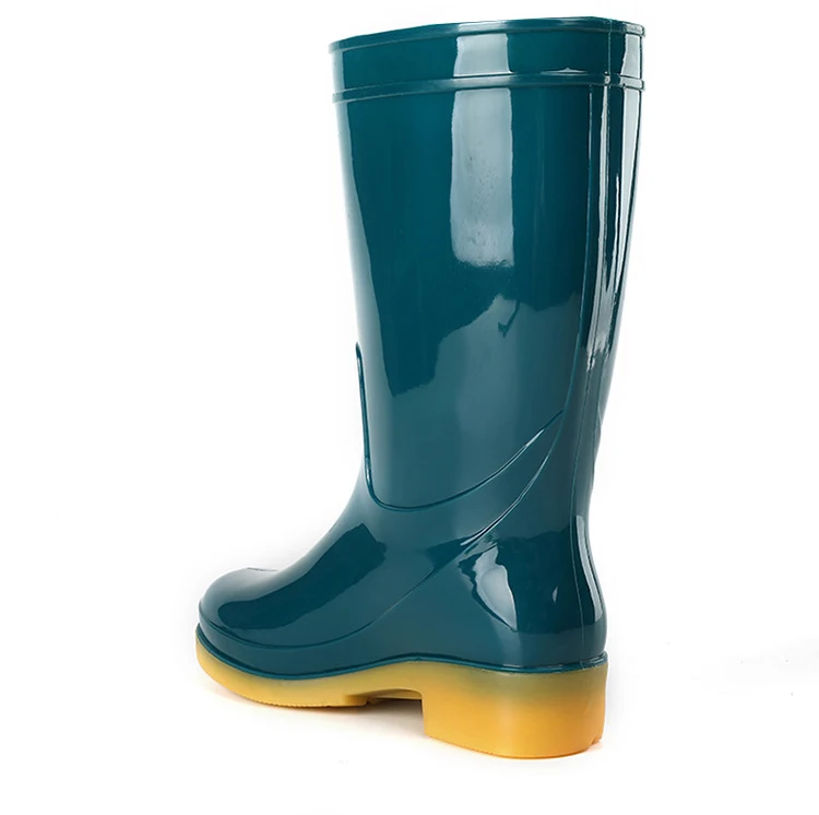 high quality durable oxford sole PVC garden rain boots for womens rain boots fishing shoes rain boots for daily work