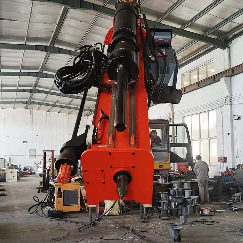 Durable Modeling Integrated Hydraulic Rock Drill & Splitter Rock Splitter Attachment Vibro Ripper For Excavator