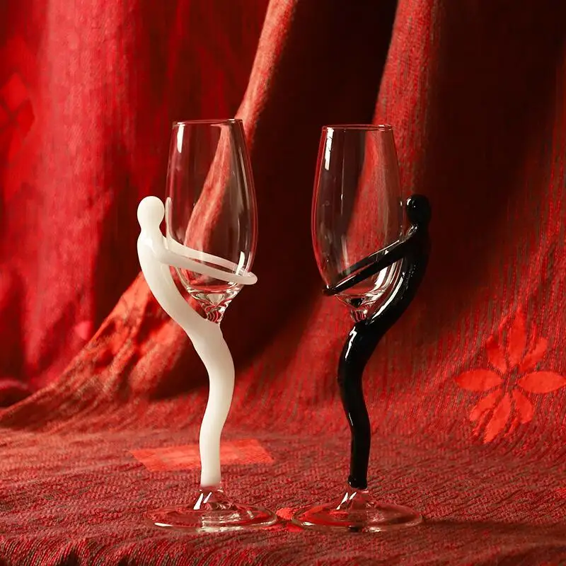 Hand blown borosilicate glass red wine glass wine glass cup