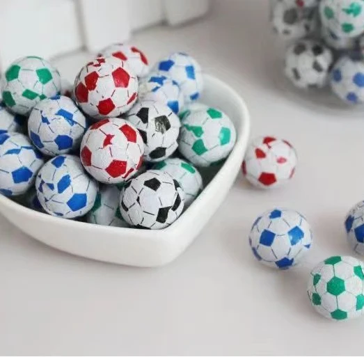 Football Shape Candy for Tin with White Crispy Chocolate Candy