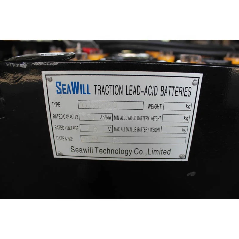 Forklift battery price 2 volt 2v 550Ah/11VBS550 for electric forklift  2.5 Tons