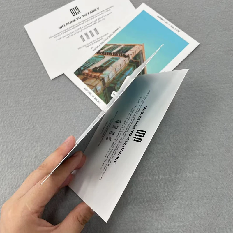 Recyclable Paper Thank You Card For Small Business Color Printing Postcard Custom Print