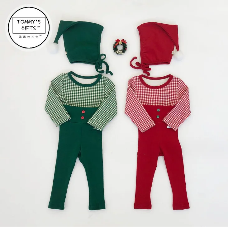 Christmas Autumn and Winter Baby Set Pullover Cartoon Anime Boys and Girls Home Furnishing Long Sleeve Pants Set