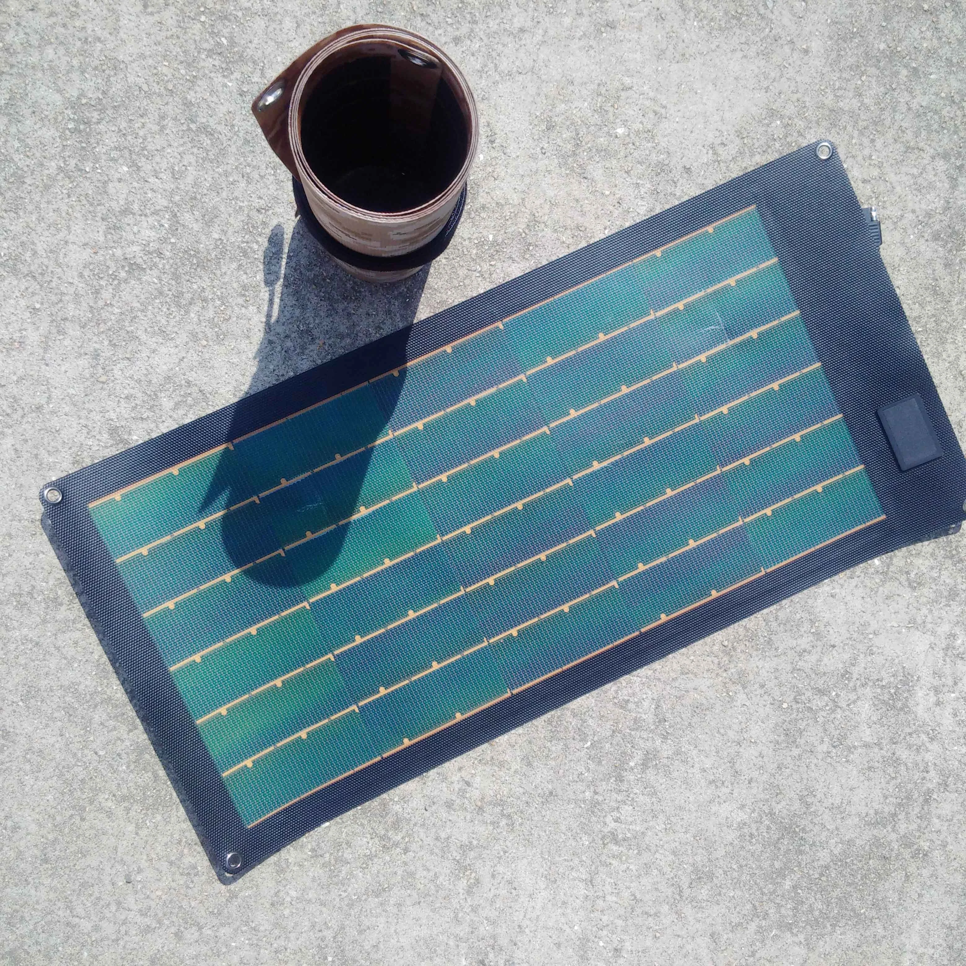 Thin Film Rolling Solar Charger Backpack For Bags, Rucksack, Packsack, Knapsack