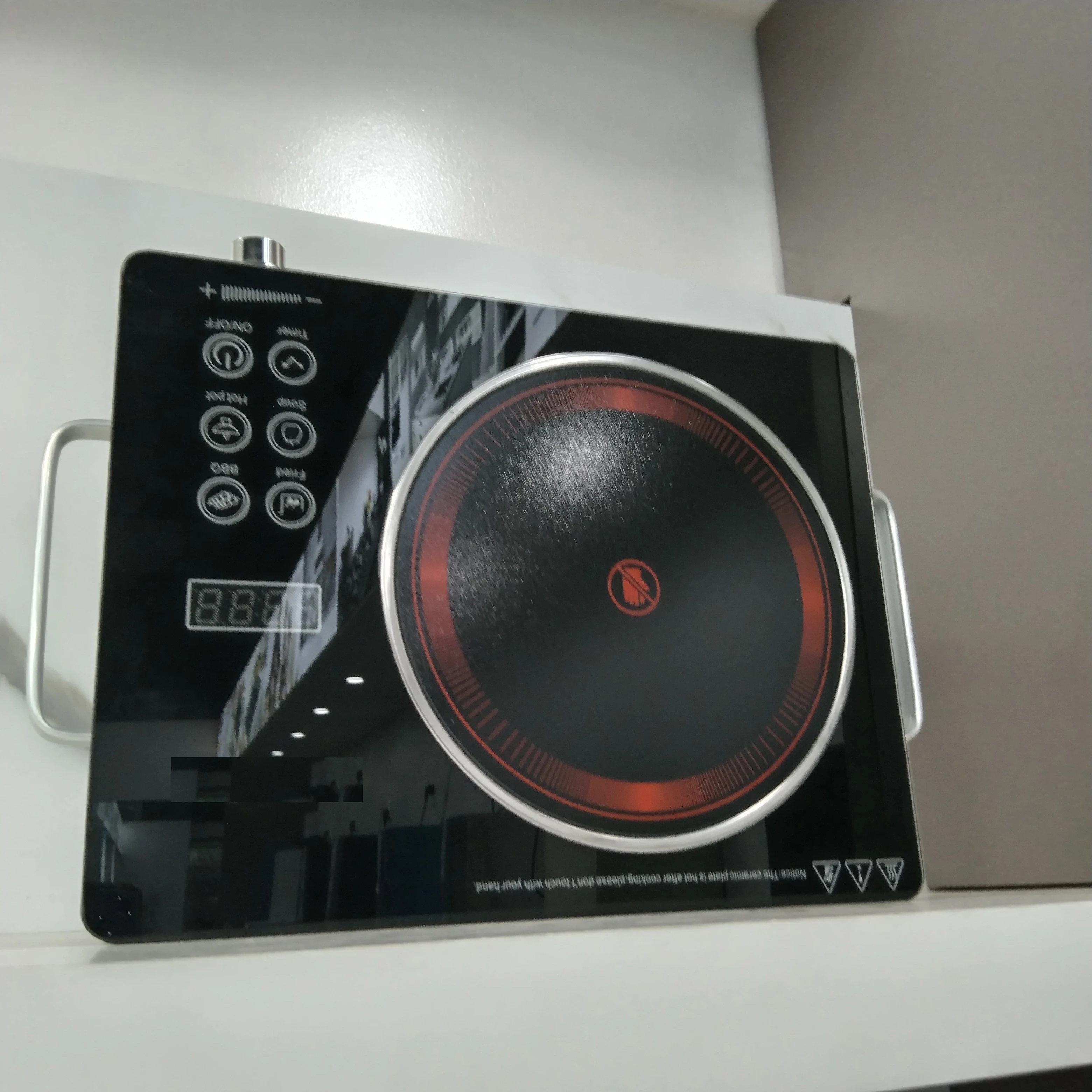 Low Power Consumption Infrared Cooker One Burner Infrared Stove Cooker Touch Switch Portable Ceramic Hob