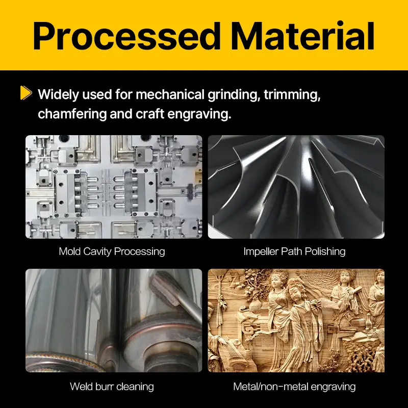 Hand tools metal engraving milling cutter 6-16mm straight shank rotary burr carbide rotary