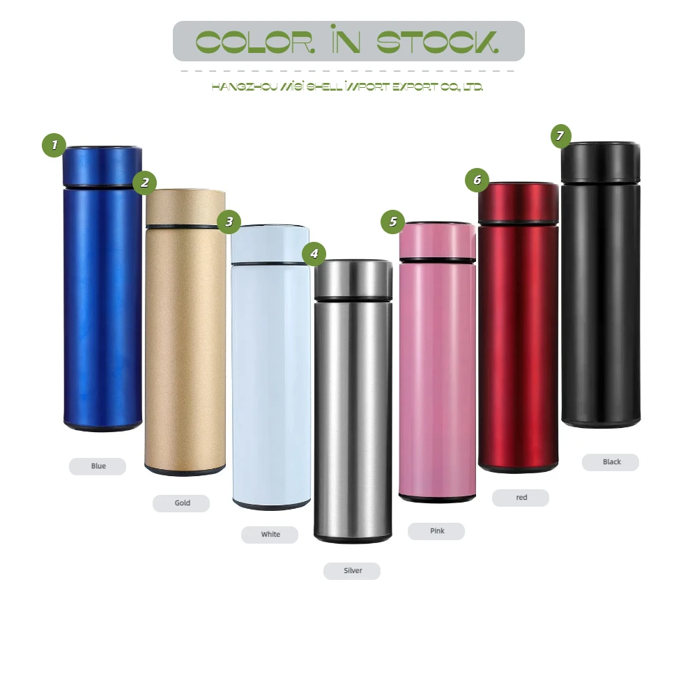 Temperature Water Bottle Stainless Steel Waterbottle Metal Termo Digital Botellas De Agua Smart Water Bottle With Custom Logo