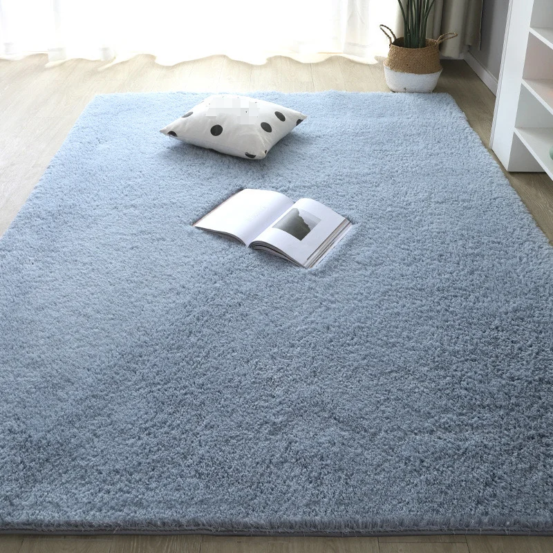 Simple Thick Plush Lamb Fleece Carpet Room Fully Covered Carpet Living Room Bedroom Bedside Carpet