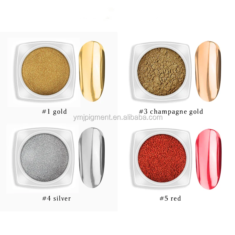 Colorful Gel Nail Mirror Powder Coating Manicure Magic For