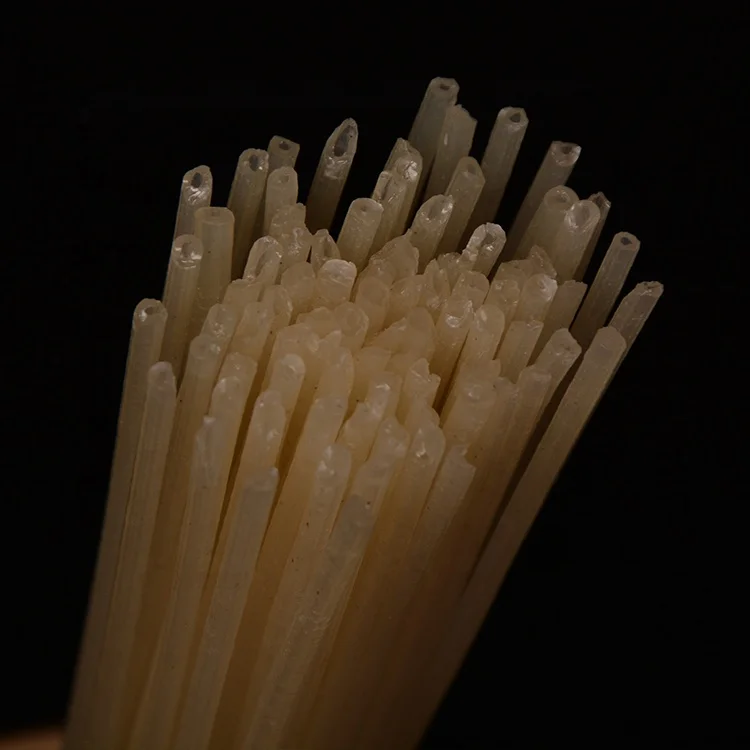 
GMO Free Pure Rice Made Straw Shape Long Rice Spaghetti 