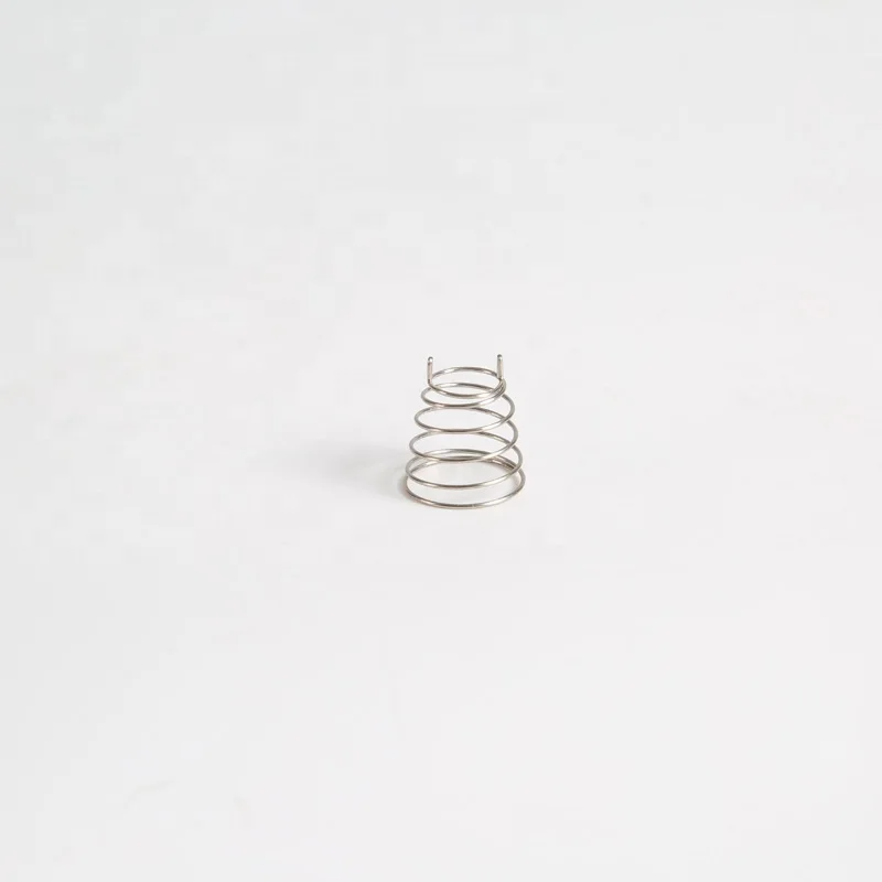 Stainless steel battery spring coil touch button spring