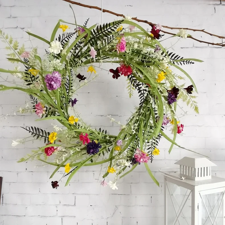 Spring wildflower wreath wedding decoration decorative flowers wreaths