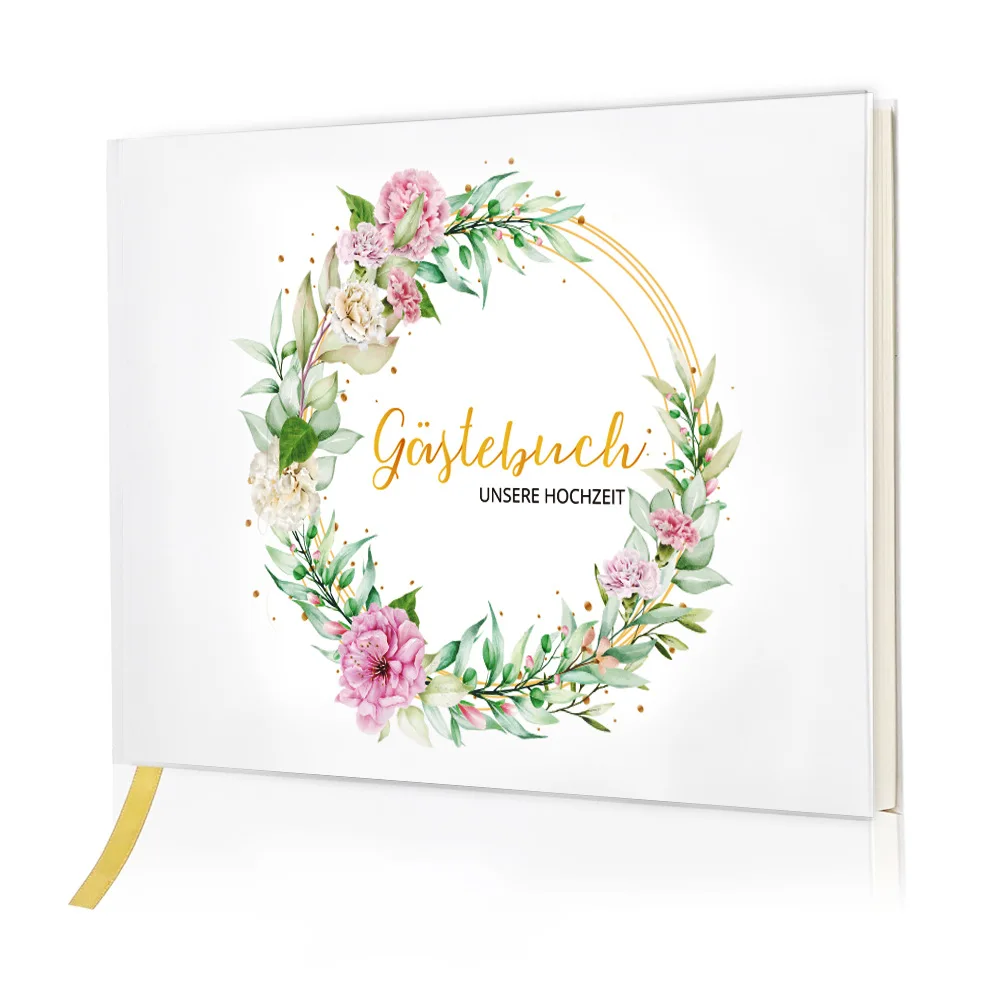 wholesale custom rustic linen wood wooden check celebration of life alternative funeral photo baby shower guest book for wedding