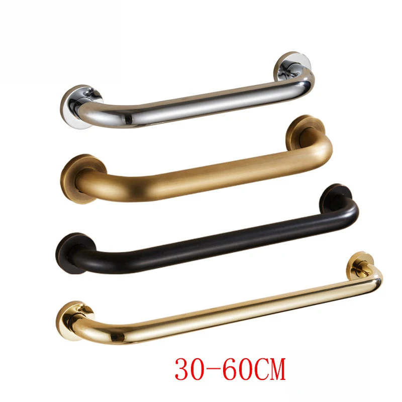 Rhetech Customized Bathroom Accessories Disabled Handrail Chrome Shower Handle Bar Safety Hand Rail Support Grab Bar for Hand