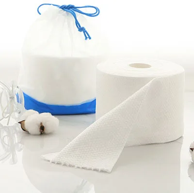 
Manufacture price cotton soft towel disposable roll beauty cleaning towel dry wet towel 