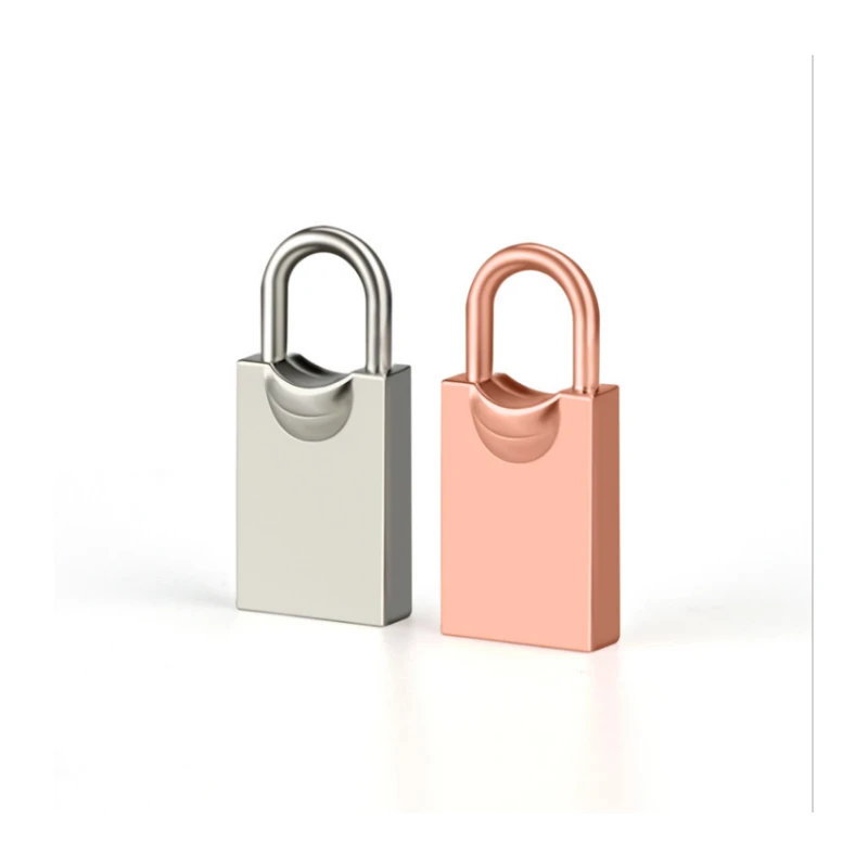 
2021 New Lock Shape USB Flash Drive 32GB Metal Usb-Pendrives 64GB 16GB Micro flashdrive 8GB 4GB Flash-Stick Memory U-disk 2.0 