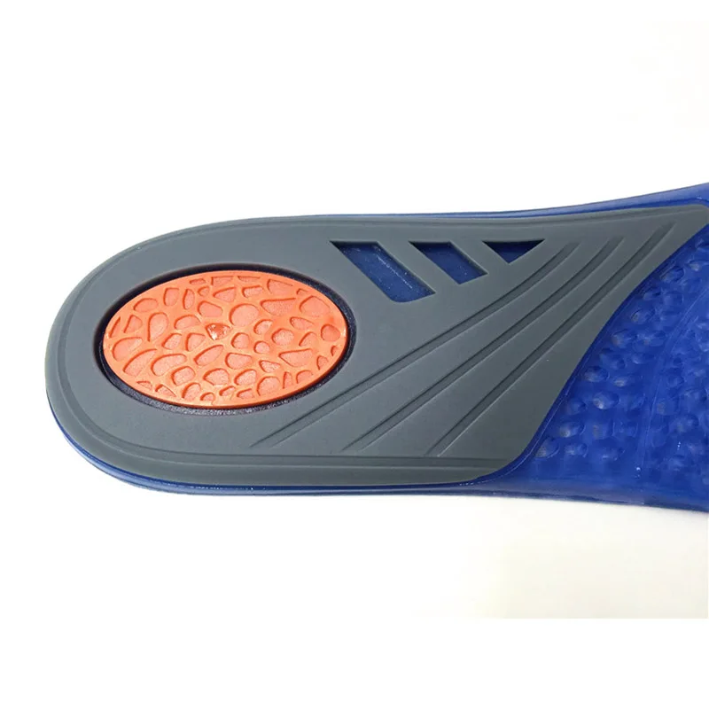 Suitable for running shoes soft TPE material anti-fatigue orthopedic flat heel gel sports insoles