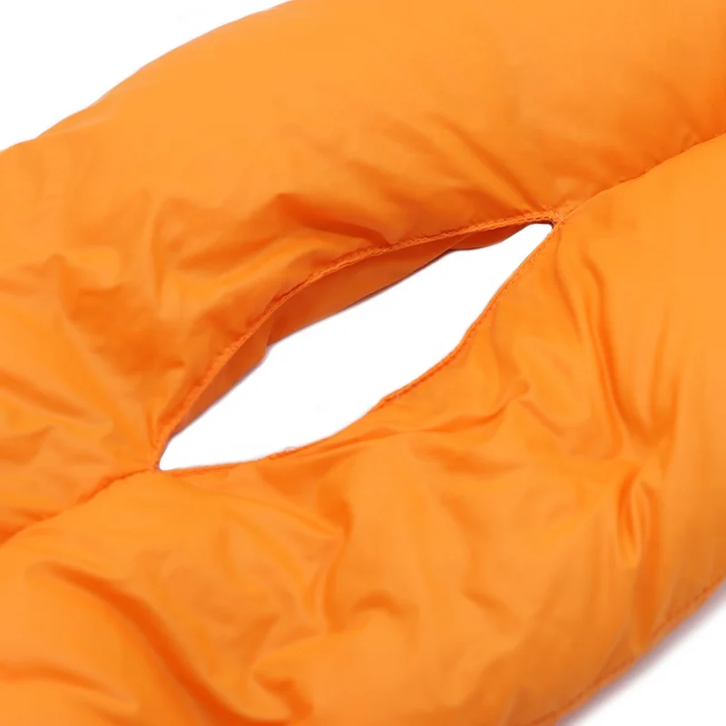 Luxury 90% Natural Duck Down Men And Women Muffler Waterproof Nylon Large Scarves Down Scarf Winter Scarves And Shawls