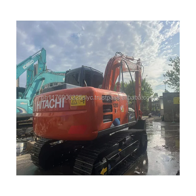 Second Hand Excavators 12 Ton Hitachi Ex120 Zx120 High Quality Low Working Hours Excavator for Sale