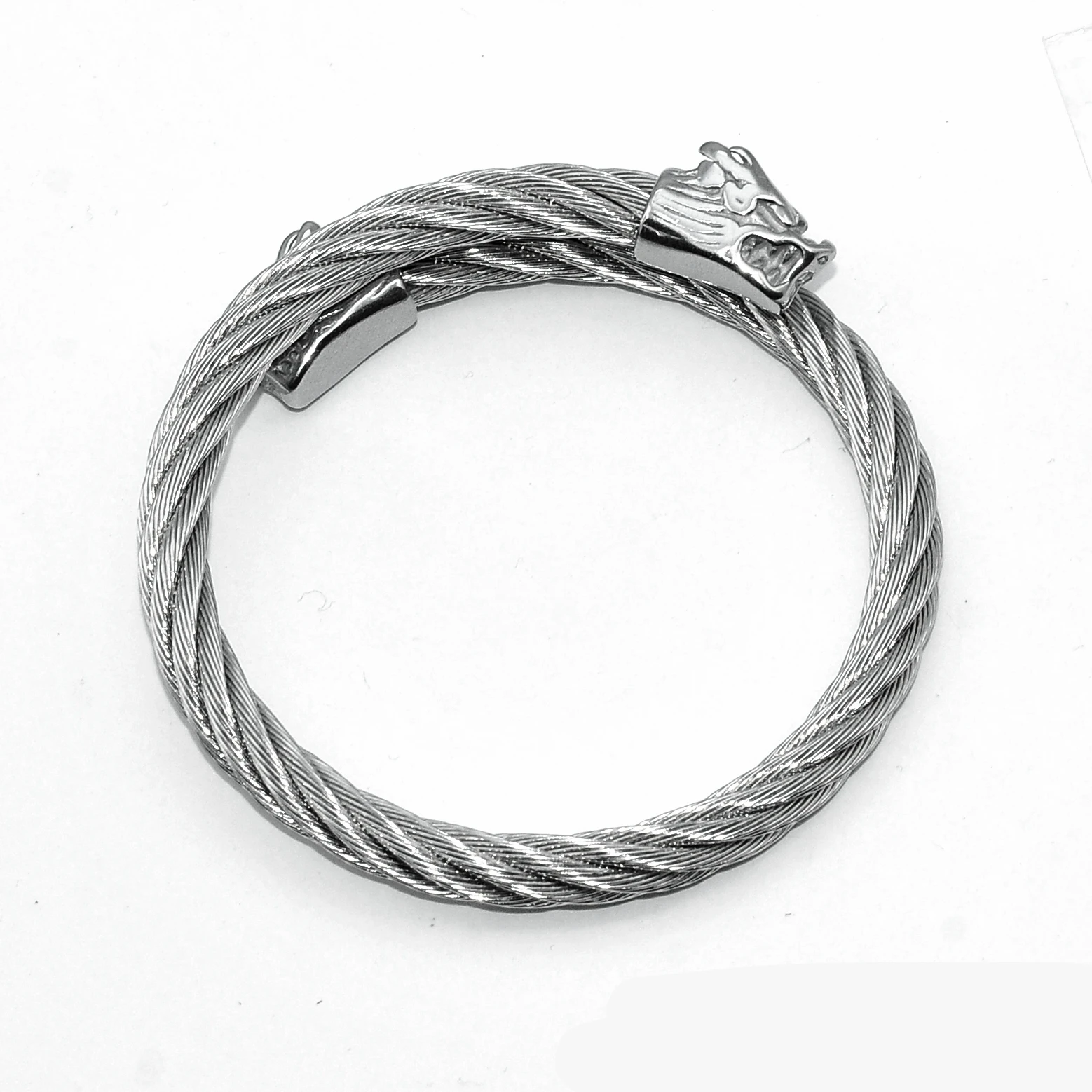 Винтовой браслет, мужские браслеты с кабелем, ювелирные изделия, аксессуары с драконом, смеситель с проволочной веревкой, Открытый браслет, ювелирные изделия