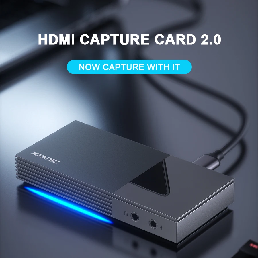 5 in 1 Game HDMI Capture Card with USB3.1 Gen1 Type C Port for Camera/ Mobile Phone/ Laptop/ Computer
