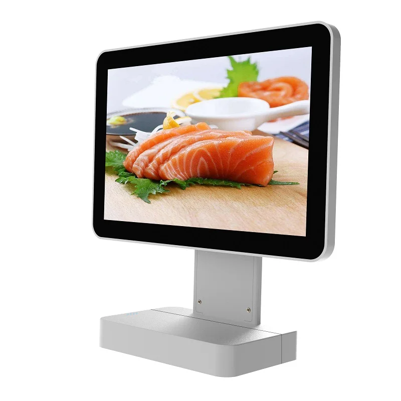 new product ideas 2021tegnologia LCD Screen WIFI Restaurant Table Menu Power Bank coffee shop menu holder advertising power bank