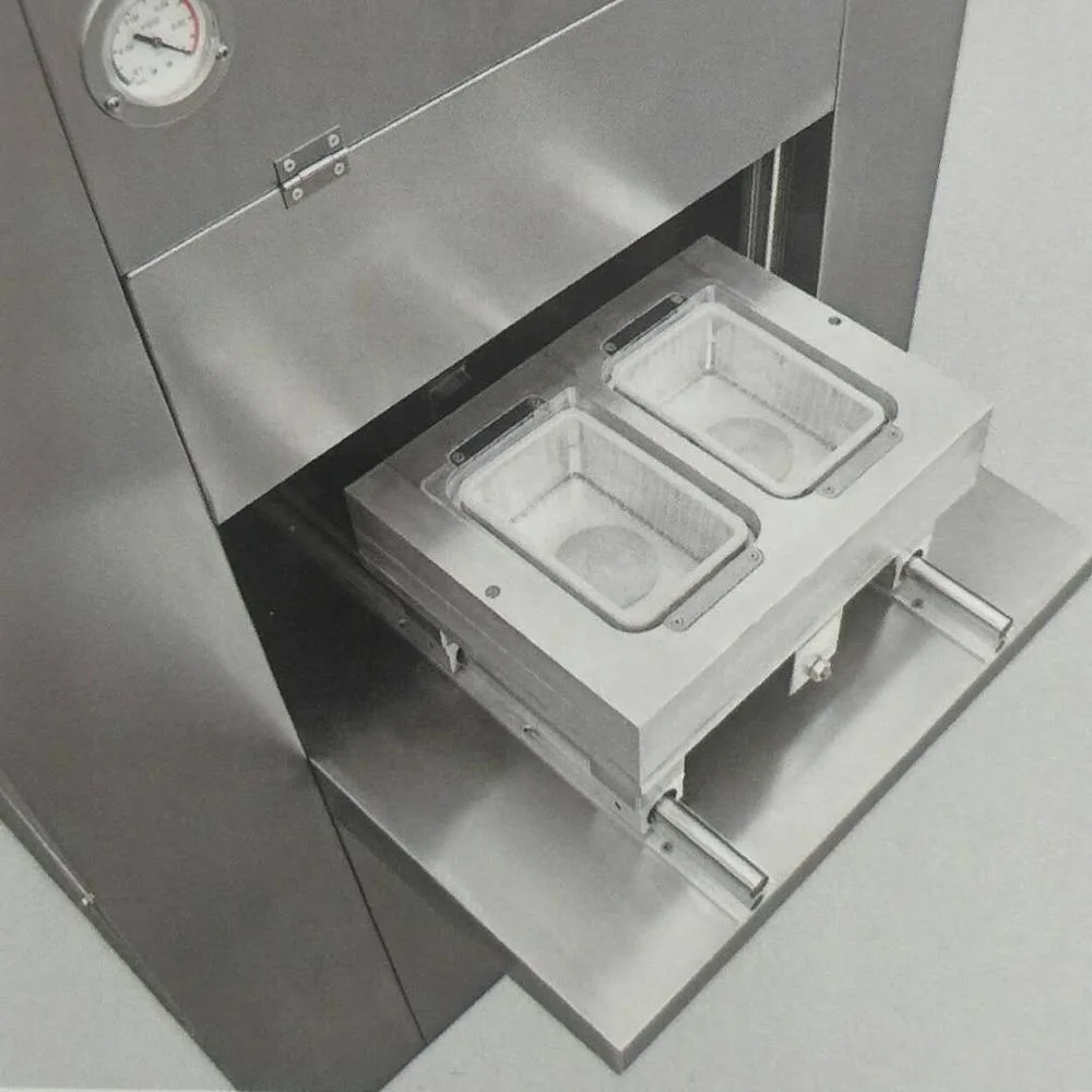 Modified Atmosphere Packaging Ready Meal Plastic Tray Heat Sealer with nitrogen filling with N2 Co2 O2 mixed gas filled