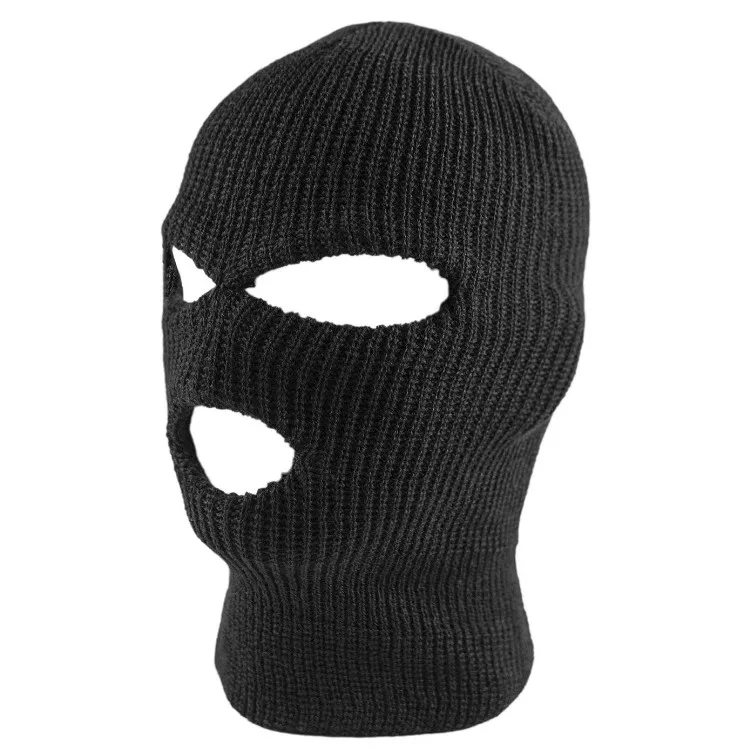 
Winter Outdoor Sports Knitted Face Cover Balaclava 3 Holes Face Ski Mask counter strike beanie 