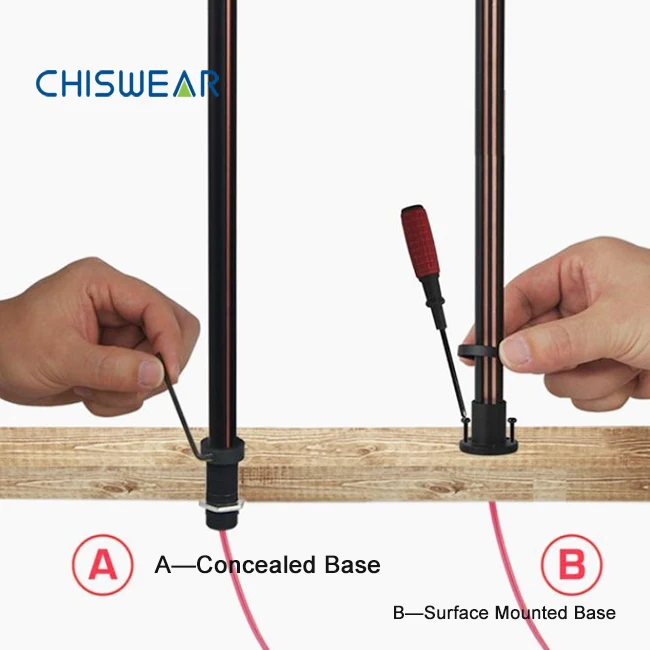 Mini Spot Lamp Glass Display Counter Showcase Led Lights for Mobile Phone and Jewelry Showcase Cabinet CHIB-Round Track Pole