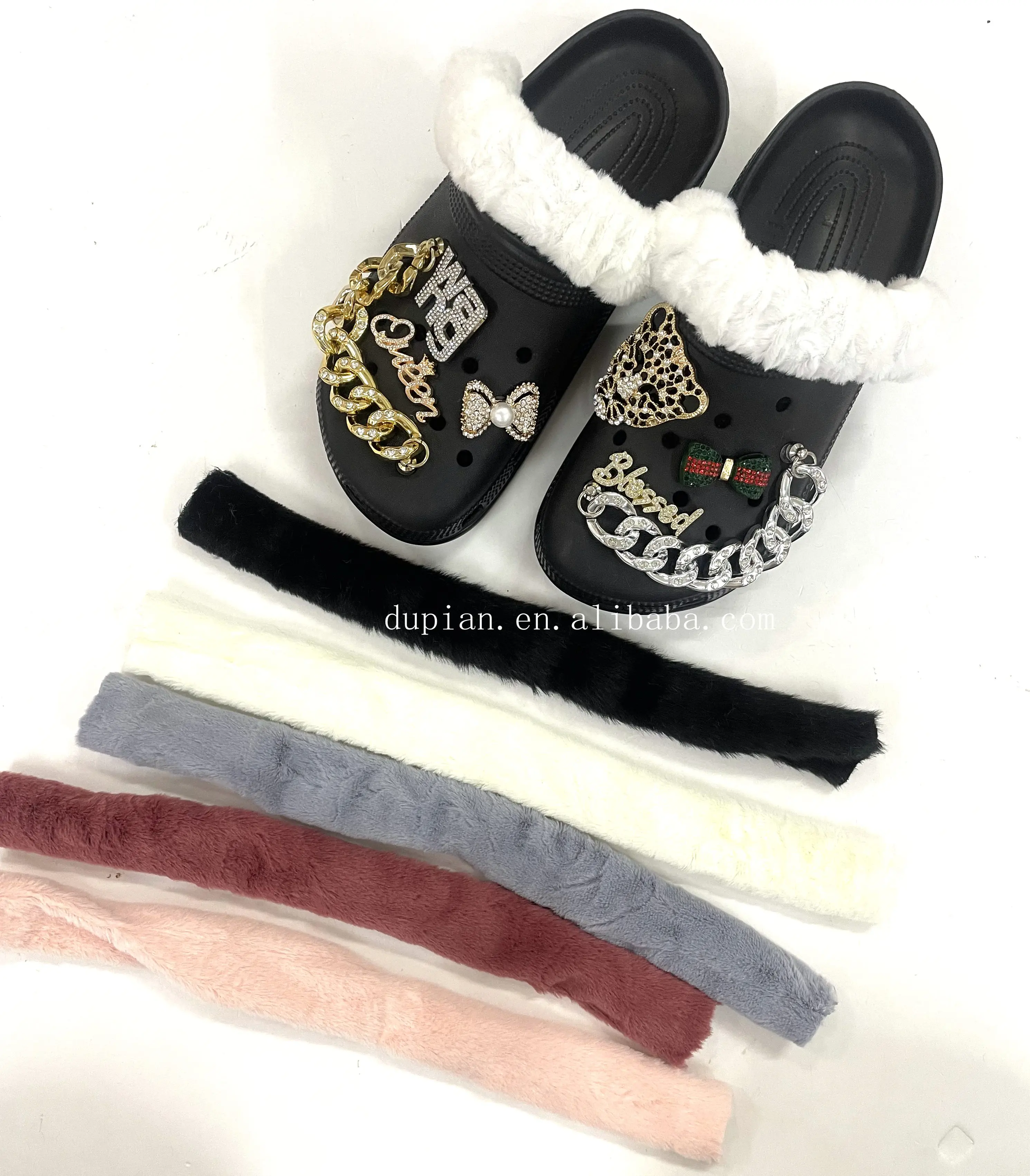 Wholesale Diy cover shoes Cloth strap Cover Charms Custom Bling Shoelace Personalisation Designer Charms Crocks shoe parts