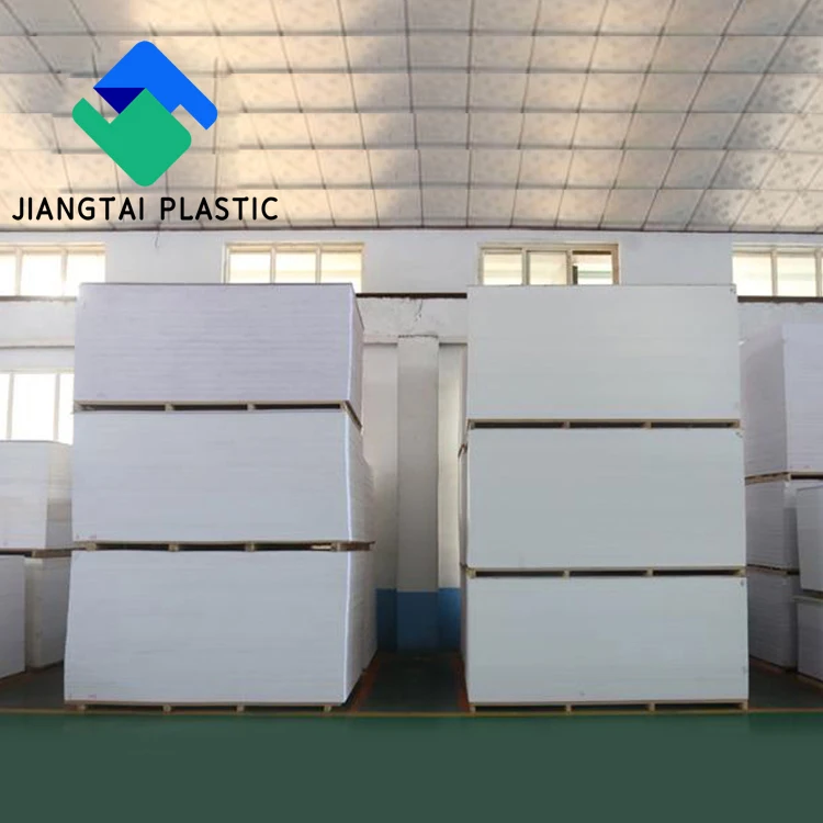 Jiangtai white pvc foam board 1mm 15mm 18mm high density rigid PVC plastic foam sheet