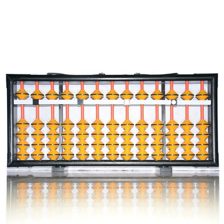 Chinese Big Wood 13 Rods Teacher Abacus Soroban