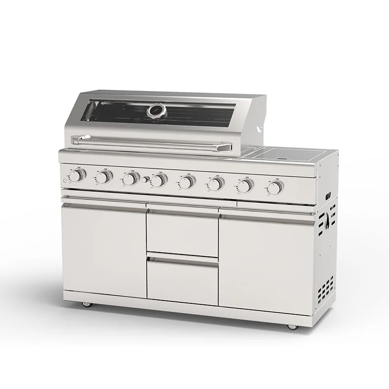 Outdoor Backyard Camping Family Party Trolley Barbecue Grill Smokeless Bbq Grill