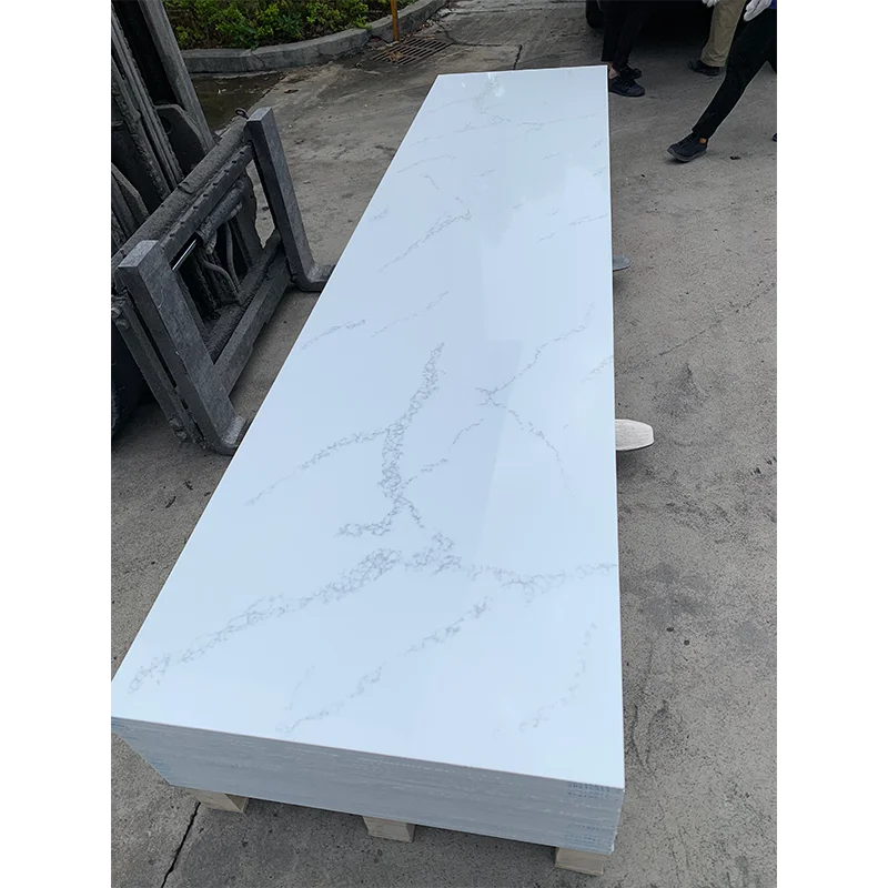 New Design White Modern Polymer solid surface  For  Kitchen Island Bench Top