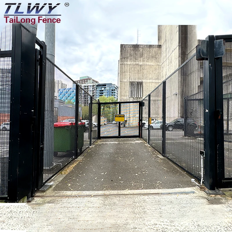 High Security Mesh 358 Fence Panels Anti Climb Fence 1.8m 2m Tall Garden Security 358 Curved Fence Panels With Flat Bar