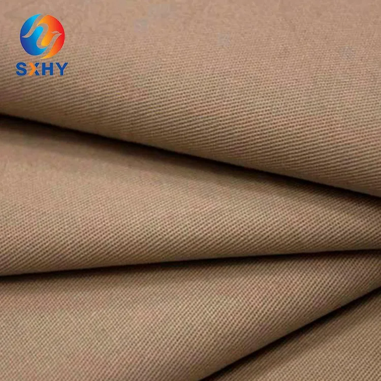 CVC60/40 195GSM twill textile ripstop 60 cotton 40 polyester fabric for work wear
