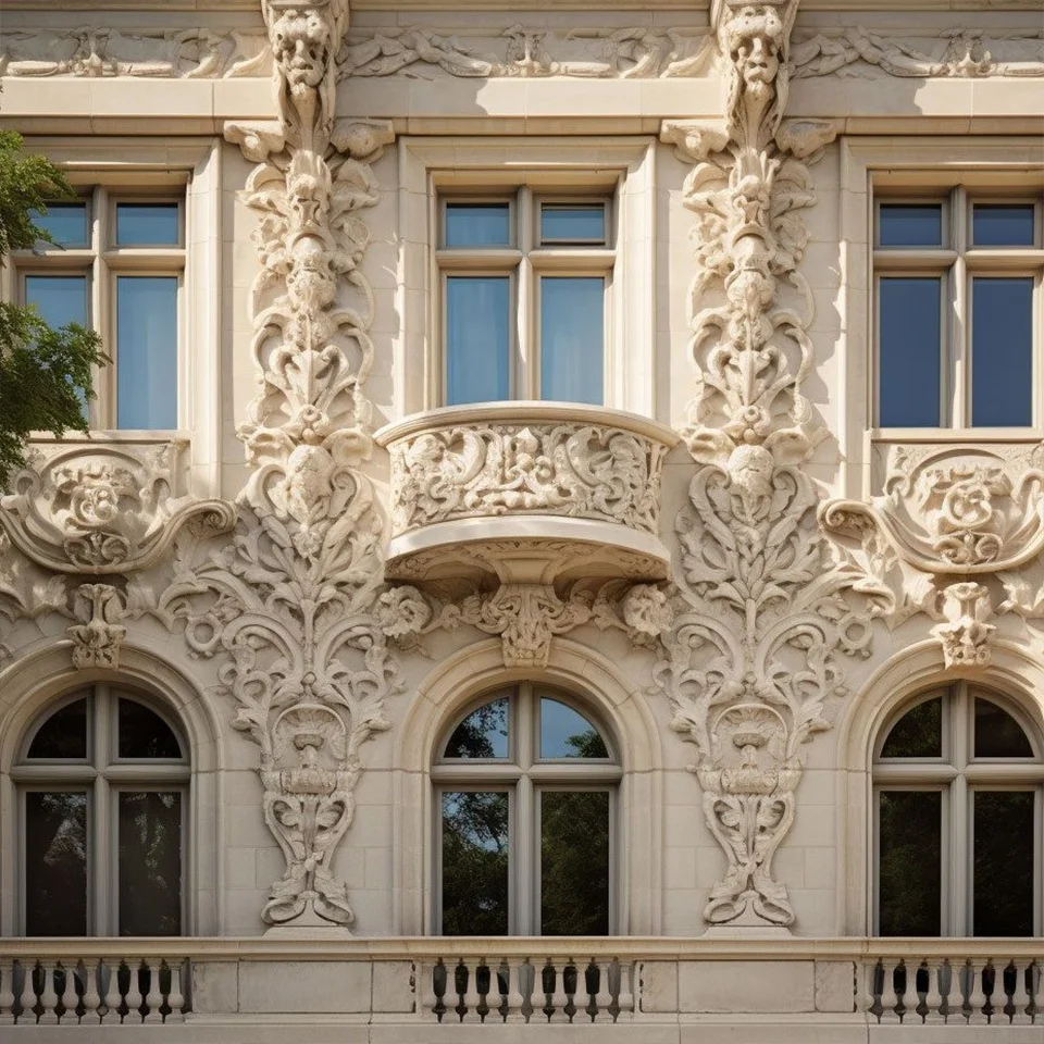 European style PU polyurethane door corbel exterior wall decoration carved Roman column capitals outdoor decoration