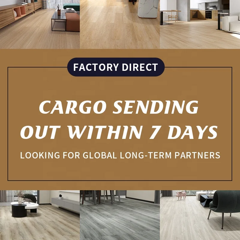 New Stock Arrival Supplier without IXPE Structure  Strong and Cost  Effective EIR SPC Vinyl Flooring for Office