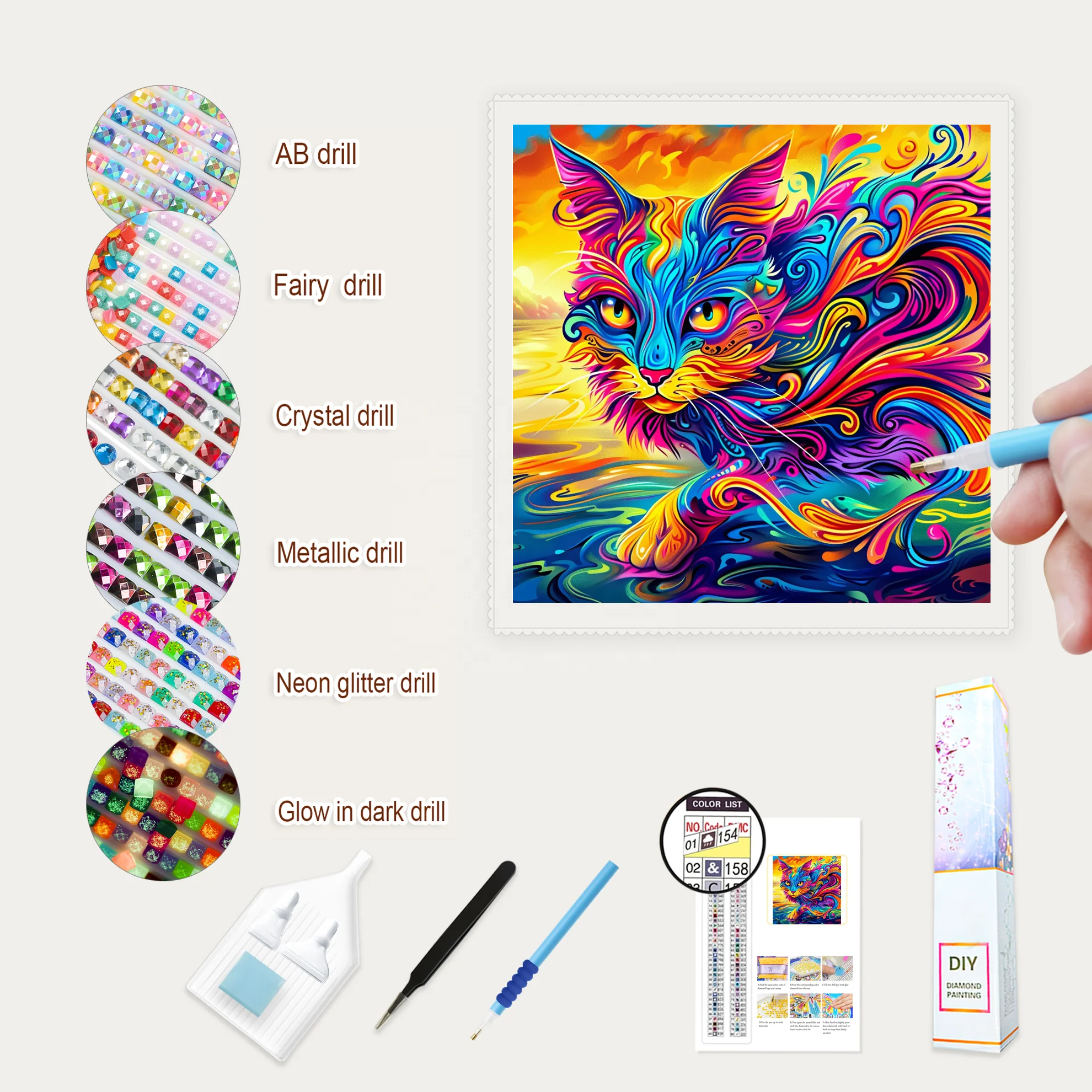 N-1010 Factory Canvas Diamond Photo Customized 5D Full Drill DIY Handmade Art Portrait DropShipping Painting