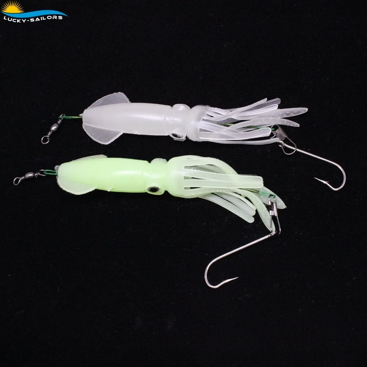 squid lures Squid fishing lure soft squid fresh salt water manufacturer sale soft plastic lures